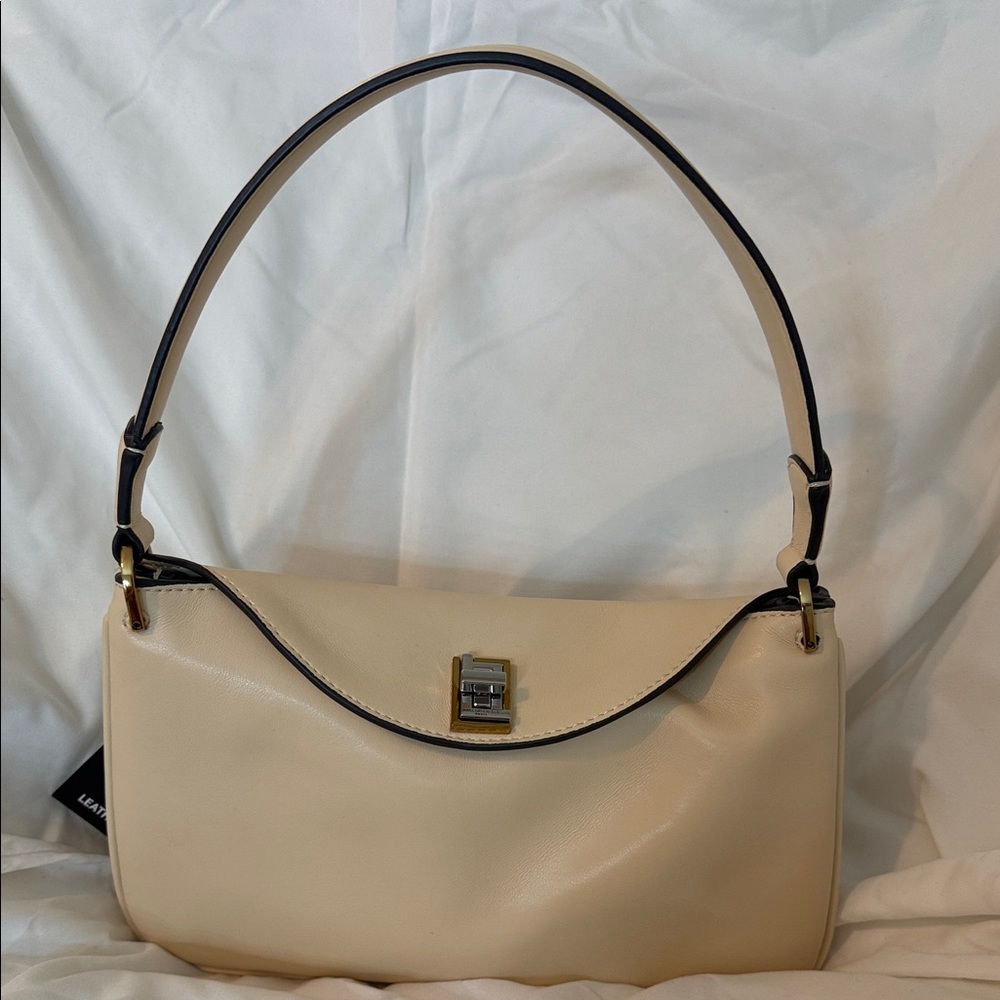 Karl Lagerfeld Cream Leather Bag R13B